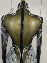 Load image into Gallery viewer, Tassel Mesh Transparent Dress
