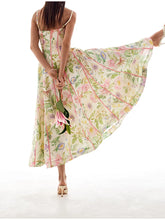 Load image into Gallery viewer, New Boho Floral Print Halter Neck Maxi Dress