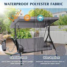 Load image into Gallery viewer, Outdoor Porch Swing with Canopy