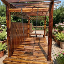 Load image into Gallery viewer, Solid wood swing anticorrosive wood
