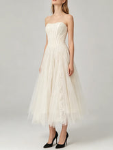 Load image into Gallery viewer, Solid Spliced Mesh Dress