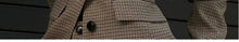 Load image into Gallery viewer, Retro Plaid Wide oulder Suit Skirt Set
