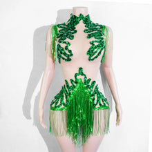 Load image into Gallery viewer, Rhinestone rhinestone Bodysuit