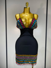 Load image into Gallery viewer, Sparkly Colorful Diamonds  Bandage Dress