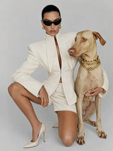 Load image into Gallery viewer, The Azure Étoile Blazer &amp; Shorts Set