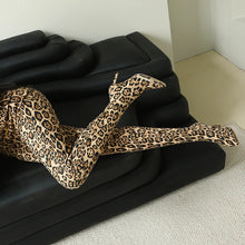 Load image into Gallery viewer, Leopard Butterfly Printed Silk Socks Boots