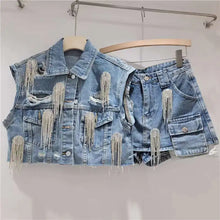 Load image into Gallery viewer, Cargo Short Skirts Set