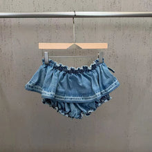 Load image into Gallery viewer, New Style Long-sleeve With Belt Waist Denim