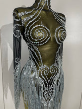 Load image into Gallery viewer, Tassel Mesh Transparent Dress