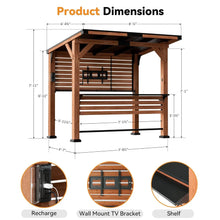 Load image into Gallery viewer, Modern Shade The Aura Cedar Wood Entertainment Bar