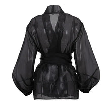 Load image into Gallery viewer, Casual Black Mesh See Through