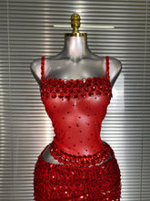 Load image into Gallery viewer, Sexy Red Two Pieces Set