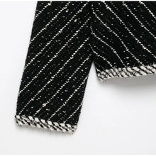 Load image into Gallery viewer, Elegant Tweed Jackets Mini Skirt Set
