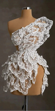 Load image into Gallery viewer, Couture Pearls Lace Cocktail Dress