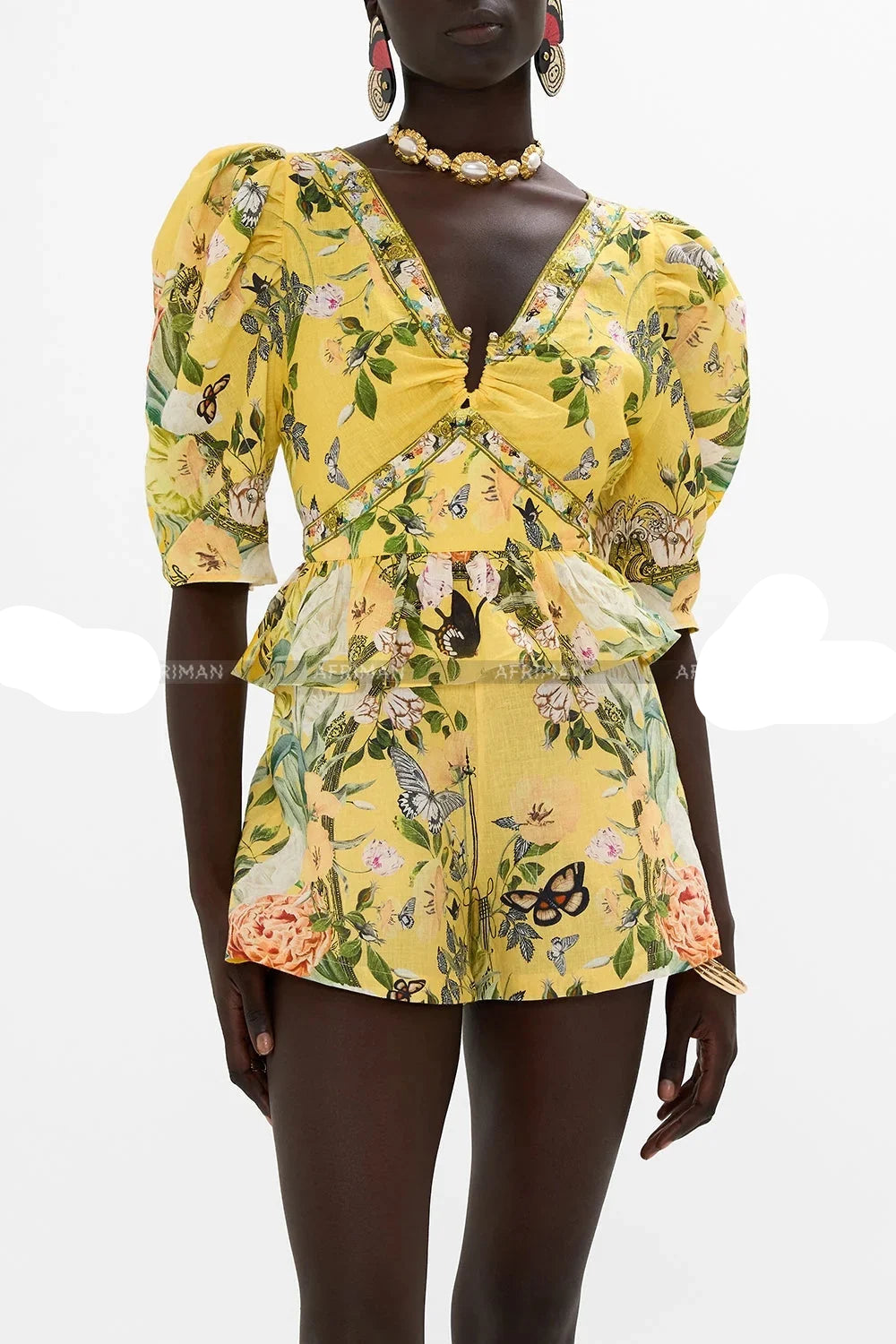 Yellow Flower Print