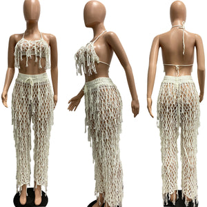 Beachwear crochet 2 Two Piece Dress Set