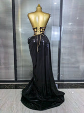 Load image into Gallery viewer, Mesh See Through Top Skirt Long Gloves Set