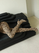 Load image into Gallery viewer, Leopard Butterfly Printed Silk Socks Boots