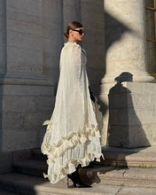 Load image into Gallery viewer, Solid White Ruffle Maxi Dress
