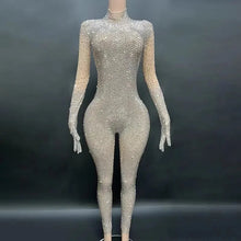 Load image into Gallery viewer, Luxury Full Rhinestones Jumpsuit