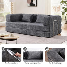 Load image into Gallery viewer, 5-in-1 Convertible Folding Sofa Bed
