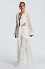 Load image into Gallery viewer, Long Sleeve Sexy Maxi Dress
