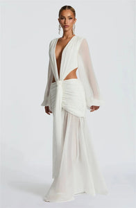 Long Sleeve Sexy Maxi Dress