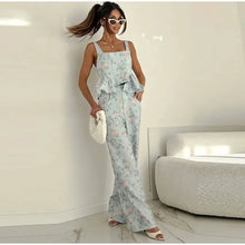 Load image into Gallery viewer, Casual Printed Vest Trouser Suit