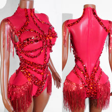 Load image into Gallery viewer, Rhinestone rhinestone Bodysuit