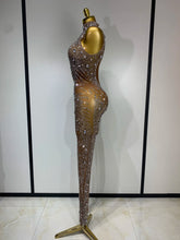 Load image into Gallery viewer, Luxury Rhinestones Jumpsuit
