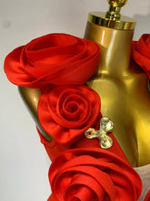 Load image into Gallery viewer, 3D Flower Sleeveless Bodycon Bandage Dress