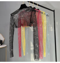 Load image into Gallery viewer, Fashion New Sexy Crystal Short T-shirt