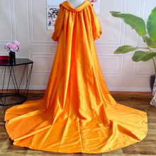 Load image into Gallery viewer, Bow Lapel Collar Taffeta Cape
