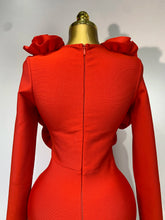 Load image into Gallery viewer, 3D Flower Sleeveless Bodycon Bandage Dress