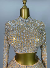Load image into Gallery viewer, Rhinestone Mesh Dress