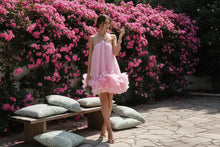 Load image into Gallery viewer, Short A-Line Silk Organza Evening Gown Dress