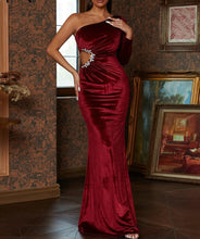 Load image into Gallery viewer, Velvet Evening Dress