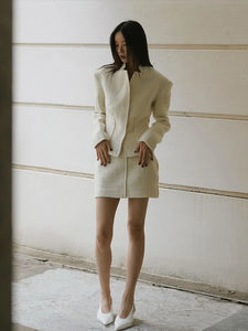 Vintage White Stand Collar Set