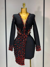 Load image into Gallery viewer, Black Bandage Dress