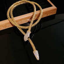 Load image into Gallery viewer, Popcorn Chain Snake Necklace Bangle