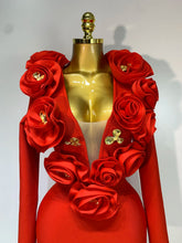 Load image into Gallery viewer, 3D Flower Sleeveless Bodycon Bandage Dress