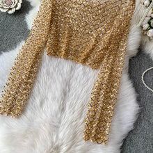 Load image into Gallery viewer, Pearl Beading Crop Top