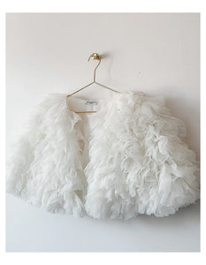 Trimmed Tulle Short  Jacekt