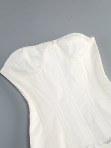 Autumn Strapless Party Dress