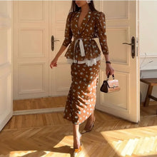 Load image into Gallery viewer, Floral Printing Gauze Patchwork Skirt Suit