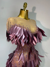 Load image into Gallery viewer, Sexy Mesh See Through Diamonds Bodycon Dress