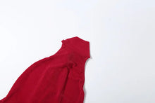 Load image into Gallery viewer, Velvet Tassel Hem Dress