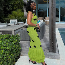 Load image into Gallery viewer, See Through Knitted Maxi Dress