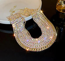 Load image into Gallery viewer, Luxury Multilayers Crystal Choker