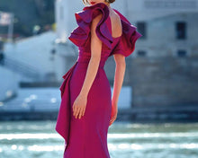 Load image into Gallery viewer, V Neck Satin Dress